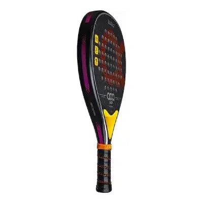 Aca Padel Bahía racquet, versatile tear shape design, carbon fiber, ideal for advanced padel players.