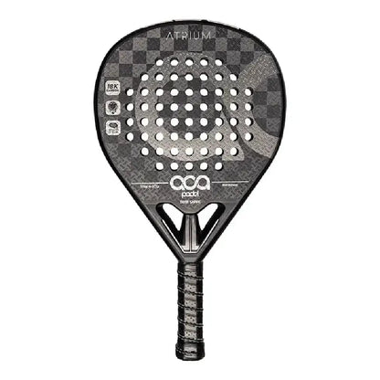 Aca Atrium padel racket, advanced design with a blend of power and control, 0.5 kg, carbon fiber, versatile for players.